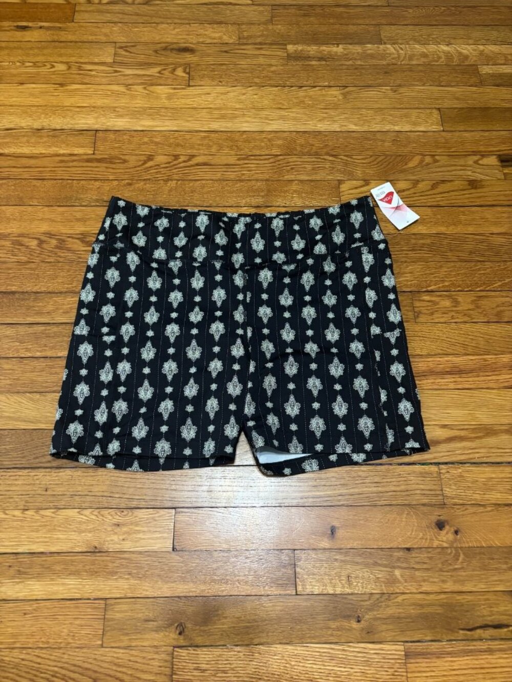 Lands' End Womens High Rise Bike Shorts Athletic Yoga Spandex Plus 2X Black NWT